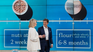 While I was on with Dr. Oz, I talked about storing foods such as nuts and flour. (Photo courtesy of The Dr. Oz Show)