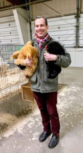 My friend, Christopher Spitzmiller, also attended the event. Christopher loves Golden Buff Orpingtons – in fact, he shows and breeds them himself. This year, Christopher brought home one Buff Orpington hen and one Ameraucana rooster.