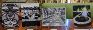In another room, there were photo entries showing elements of European or Canadian style gardens - some in black and white.