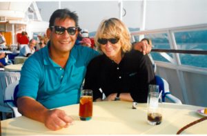 A 1996 photo taken of me and Carlos during a cruise around Greece.  Carlos was a fabulous tour guide.