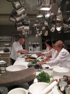 Plating is an art, especially when the food is to get to the table hot and fresh.
