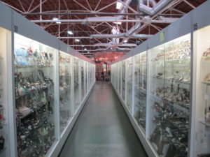There are many, many cases full of all kinds of treasures - jewelry, porcelain, dolls, glassware, etc., etc.