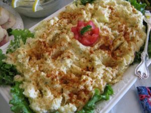 And a real old-fashioned Southern potato salad