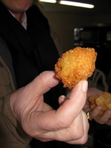 And so were the hush puppies made from corn meal ground at Falls Mill - so crisp and tasty.