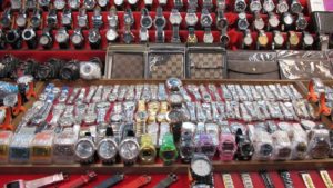 Petaling Street is famous for cheap, faux designer watches, clothing, bags, and more.