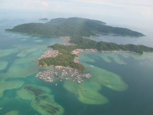 The islands surrounding Borneo are incredibly beautiful.