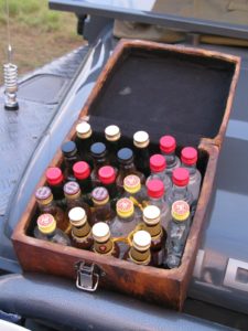 The well-stocked liquor box