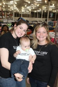 Leah, baby Logan, and Casy - they are part of a group called Stop CMV. http://www.stopcmv.org/  They are working to control and prevent the Cytomegalovirus, the most common virus transmitted from mother to unborn child.