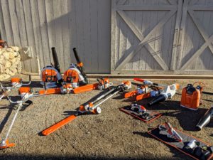 STIHL delivered a variety of great tools for us to use for different tasks here at my farm - some are battery operated and others are gas-powered.