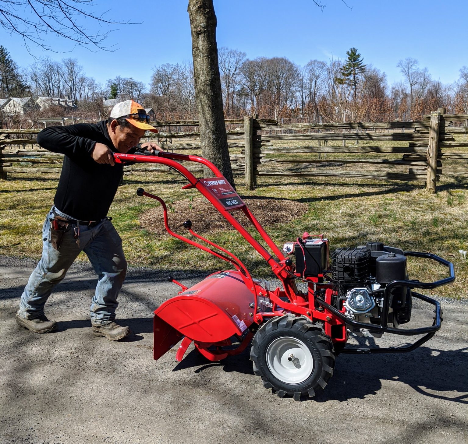 Using a Troy-Bilt 