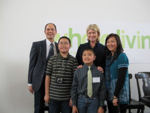 With 5th grade winner Brian Wong and his family