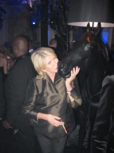 Getting friendly with a horse lamp