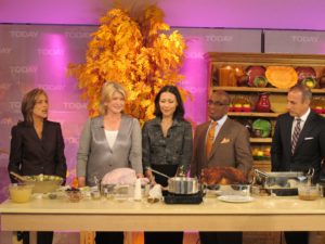 Here I am with the today show gang - Meredith Viera, Ann Curry, Al Roker, and Matt Lauer.