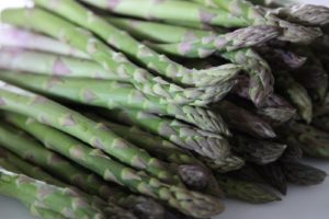 Spring asparagus tips