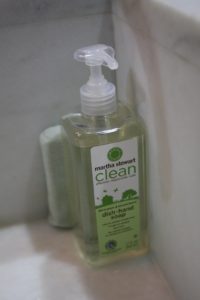 Of course, we use my new line of cleaning product sold at The Home Depot.  http://www.homedepot.com/