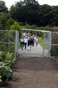 After refreshments, the group wandered down to the vegetable garden.