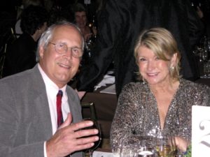 There was a very good turnout - here I am with Chevy Chase!
