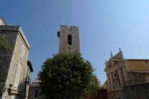 The ancient bell tower dates from the 12th century.