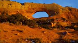 Wilson's Arch, Utah, near sunset - taken with Lumix LX3