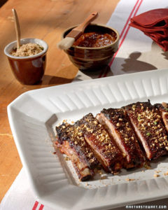 Chef Bobby Flay shares his recipe for oven-roasted ribs with chipotle molasses. (OAD: 2/9/2004)