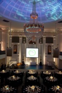 The gala took place at 583 Park Avenue, a beautiful space designed by the renowned firm of Delano & Aldrich and completed in 1923.   Photo credit - Sing for Hope Donor Artist Nan Melville