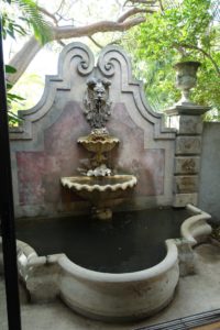 John designed and built this fountain. It is located in what used to be the driveway. John closed it off to make the space more private.
