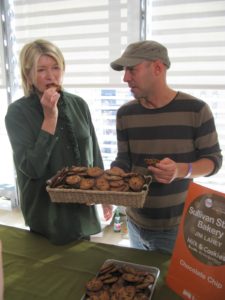 My friend, Jim Lahey of Sullivan Street Bakery served chocolate chip cookies.  These were great!  www.sullivanstreetbakery.com