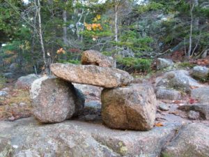 Another cairn - To avoid confusion, the park asks that you don't build more cairns.