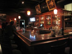 The bar at Larkin's