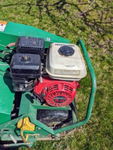 The aerator is also gas-powered, which means it is not limited by the length of an electrical cord – crucial in large grassy areas.