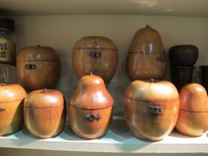 Diana H. Bittel Antiques - Bryn Mawr, PA - focus on late 18th century/ early 19th century American furniture and nautical works of art.  These are English fruitwood tea caddies.