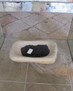 I loved this stone metate, which was very worn down with use and age.