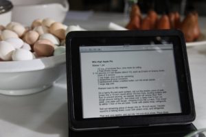 It was very convenient having the recipes right next to me on the iPad screen.