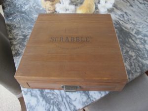 Anyone who knows me, knows how much I love playing scrabble.  I was very impressed with this hardwood edition of the classic word game.