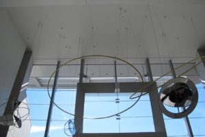 Located in Main Concourse at the SW Entry is Olafur Eliasson's - Moving Stars Takes Times (2008).
