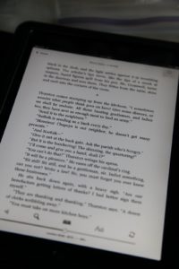 Using the Kindle app for my iPad - I'm reading Wolf Hall, a fictionalized biography concerning the rapid rise to power of Thomas Cromwell, 1st Earl of Essex in the court of Henry VIII of England.