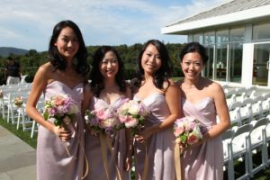 The bridesmaids were gorgeous!