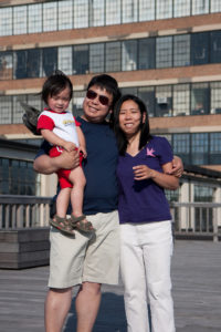 Employee Levi, his wife Susan, and their son Leon