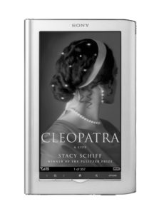 The cover of Cleopatra:  A Life - as seen on my Sony Reader
