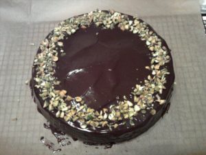 Sarika Sharma from Chicago, IL made my Chocolate-Pistachio Torte for a charity bake sale.
