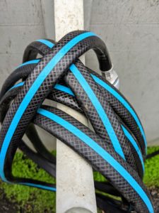 These hoses are 50-percent lighter than standard hoses and up to 10 times longer-lasting. What’s also nice is that they unkink so easily and glide over surfaces without snagging or tearing. Plus, Gilmour’s AquaArmor™ Lightweight Hoses coil flat for storage.