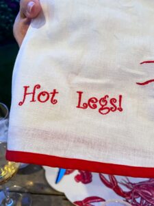 "Hot Legs!" was on another napkin.