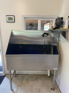 While Labradors seldom need baths, it is nice to have the proper equipment to bathe them before shows or when they get dirty. My parents gifted me with this sleek and durable stainless-steel bathtub from PetLift for my birthday this year. It is 48-inches long and perfect for my size dogs.