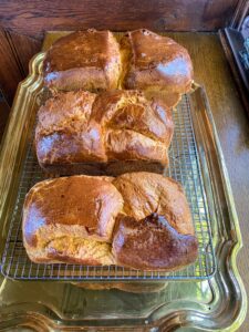 I love this brioche recipe from "Baking at Republique." I have made this brioche many times for special gatherings at my farm. These were made by Chef Molly. We enjoyed them for one of our breakfasts.