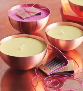 Another fun project for the family is making homemade candles. Copper bowl candles are the perfect batch gift to make and keep for every occasion.