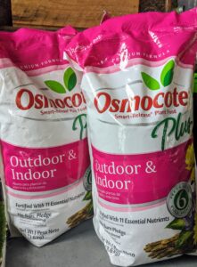 I have long used Miracle-Gro's Osmocote at my farm. Osmocote is a pre-planting, slow release fertilizer.