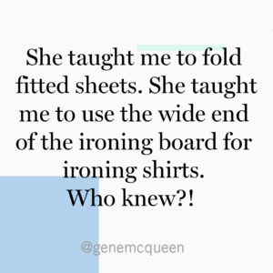 Here's a quote from one of the winners in our Sweepstakes book giveaway. Do you know how to fold a fitted sheet?