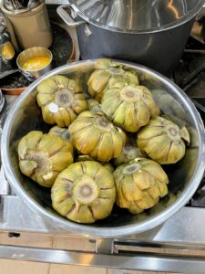 These giant artichokes are also from Mister Spear - always so giant and fresh.