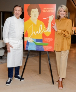 The event was held at One Vanderbilt, a New York City skyscraper near the iconic Grand Central Terminal. Here I am with Chef Daniel Boulud next to the poster for the new documentary "Julia" - about the legendary cookbook author and television superstar who changed the way Americans think about food. (Photo by Madison McGaw/BFA.com)