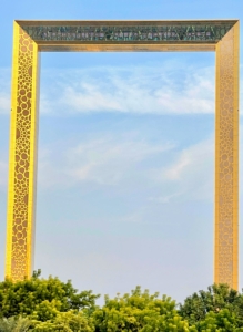 This is one of Dubai’s newer attractions – the Dubai Frame. The two towers are connected by a 1000 square foot bridge, which has a glass panel in the middle. It was designed by award-winning architect Fernando Donis, who also designed Dubai’s Porsche Design Towers, and the Dubai Renaissance Tower. This giant frame is located in Zabeel Park and was carefully chosen to give visitors the best view of both old and new Dubai.